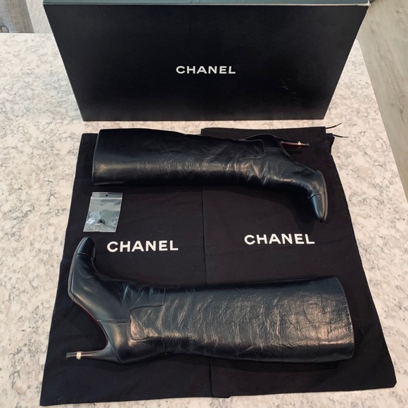 CHANEL Shoes - CHANEL Lambskin Boots Euro Size 36; US Size 6